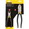 JUEGO DE ALICATE DE ELECTRICISTA Y ALICATE DE CORTE DIAGONAL, LARGO DE 6 Y 8 PULGADAS. MARCA STANLEY