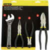 JUEGO DE 3 ALICATES Y LLAVE AJUSTABLE, LARGOS DE 6 Y 8 PULGADAS. MARCA STANLEY
