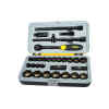 JUEGO DE 30 PIEZAS, FATMAX, RAIZ 1/2 PULG,COPAS 6 PUNTOS CROMO NEGRO, METRICAS, MALETA PLASTICA. MARCA STANLEY