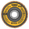 DISCO FLAP DISK, DE ALETAS NO TEJIDAS,4 1/2 PULG X 7/8, PULIR, GRANO GRUESO.MARCA DEWALT