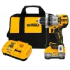 TALADRO PERCUTOR INALAMBRICO XR 20V, MANDRIL 1/2, 3 VEL, INCLUYE CARGADOR Y 1 BATERIA 8 AH SISTEMA ANTI-ROTACION. DEWALT