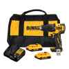 BARRENO PERCUTOR ATOMIC, 20 VOLTIOS, 1/2 PULG, 2 BATERIAS,1 CARGADOR, INALAMBRICO. MARCA DEWALT