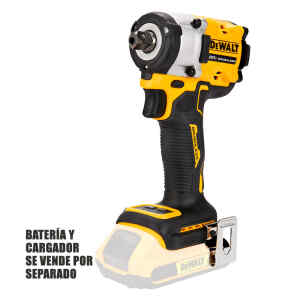LLAVE DE IMPACTO INALAMBRICA ATOMIC, 1/2 PLG, 20V, 300 PIE/LIBRA, BRUSHLESS SIN BATERIA NI CARGADOR, (BARE TOOL) DEWALT