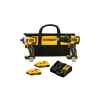 COMBO ATOMIC BARRENO/TALADRO PERCUTOR Y ATORNILLADOR DE IMPACTO, 20 VOLTIOS, SIN CARBONES. MARCA DEWALT