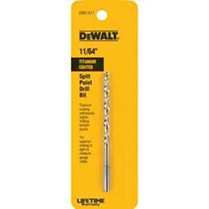 BROCA DE TITANIO, METAL Y MADERA, 11/64 PULG. MARCA DEWALT