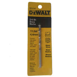 BROCA, METAL Y MADERA, 11/64 PULG. MARCA DEWALT