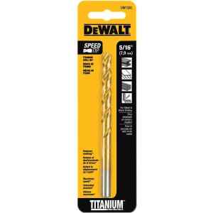 BROCA DE TITANIO DE 5/16 P/METAL. MARCA DEWALT