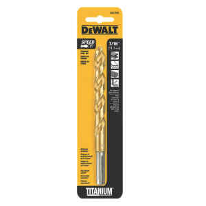 BROCA DE TITANIO, METAL Y MADERA, 7/16 PULG. MARCA DEWALT