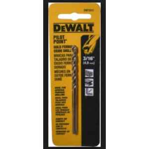 BROCA, METAL Y MADERA, 3/16 PULG, CON PUNTA PILOTO, USO INDUSTRIAL. MARCA DEWALT