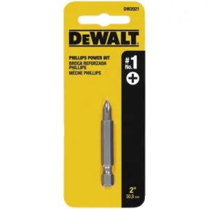 PUNTA PHILLIPS No. 1 X 2 PULG LARGO. MARCA DEWALT