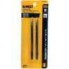 SET DE 2 CUCHILLAS PARA CALADORA, LARGO 4 PULG, P/MADERA, 10 DIENTES X PULG, CORTES LIMPIOS. MARCA DEWALT