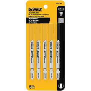 SET DE 5 CUCHILLAS PARA CALADORA CODIGO DW3774-5, 18 DIENTES X PULG. MARCA DEWALT