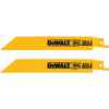 SET DE 2 CUCHILLAS PARA SIERRA SABLE, P/CORTE DE METAL Y TUBERIAS, 24 DIENTES X PULG, 6 PULG LARGO. MARCA DEWALT