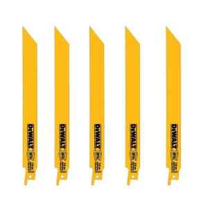 SET DE CUCHILLAS PARA SIERRA SABLE, DE 12 PULG, 14 DIENTES X PULG, STRAIGHT BAC. MARCA DEWALT