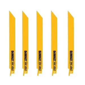 SET DE CUCHILLAS PARA SIERRA SABLE, DE 12 PULG, 14 DIENTES X PULG, STRAIGHT BAC. MARCA DEWALT