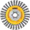 CEPILLO DE RUEDA/CIRCULAR, TRENZADO/ENTORCHADO, 4 PULG, EJE 5/8 PULG-11, ACERO DE CARBONO, 20,000 RPM. MARCA DEWALT