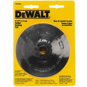 RESPALDO DE HULE, PARA PULIDORA DE 4-1/2. MARCA DEWALT