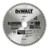 DISCO DE SIERRA, 10 PULG, EJE 30 MM ADAPTADOR DE 1, 5/8, 3/4 PULG, 80 DIENTES DE CARBURO, P/ALUMINIO. MARCA DEWALT