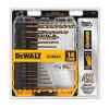 SET DE 14 BROCAS DE COBALTO, METAL Y MADERA, 3/8, 5/16, 1/4, 7/32, 3/16, 1/16, 5/64, 3/32, 7/64, 1/8. MARCA DEWALT