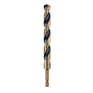 BROCA HSS PARA METAL Y MADERA DE 1/2 PULGADAS, VASTAGO HEXAGONAL DE 1/4 PULGADAS. MARCA DEWALT