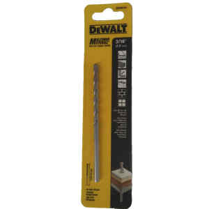 BROCA MULTIMATERIAL, 3/16 X 4-1/2 PULG LARGO, METAL, MADERA, PLASTICO, CONCRETO. MARCA DEWALT