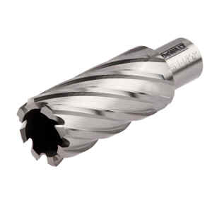 BROCA ANULAR HSS PARA METAL DE 1 1/8 X 2 PULGADAS VASTAGO 3/4. MARCA DEWALT