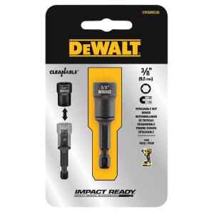 SUJETADOR MAGNETICO DE IMPACTO, TUERCA DE 3/8, 1-7/8 PULG LARGO, 47.6 MM, VASTAGO 1/4 PULG. MARCA DEWALT