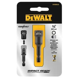 SUJETADOR MAGNETICO DE IMPACTO, TUERCA DE 3/8, 1-7/8 PULG LARGO, 47.6 MM, VASTAGO 1/4 PULG. MARCA DEWALT