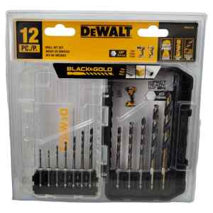 KIT DE 12 BROCAS HSS PARA METAL Y MADERA VA DESDE 1/16 A 5/16 VASTAGO HEXAGONAL 1/4. MARCA DEWALT