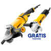 COMBO DE 2 PULIDORAS/ESMERILADORAS, 1 DE 9 PULG DWE4579-B3  2700 WATTS Y 1  DE 4 1/2 DWE750-B3 750 WATTS. MARCA DEWALT