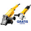 COMBO DE 2 PULIDORAS/ESMERILADORAS, 1 DE 9 PULG DWE490-B3, 2200 WATTS Y 1 DE 4 1/2 DWE750-B3, 750 WATTS. MARCA DEWALT