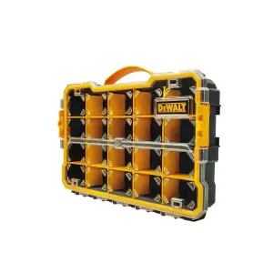 CAJA DE HERRAMIENTAS ORGANIZADORA DE 20 COMPARTIMIENTOS, LARGO 17 1/2 X ALTO 11 X ANCHO 3 PULGADAS. MARCA DEWALT
