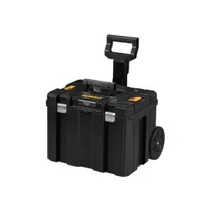 CAJA DE HERRAMIENTAS TSTAK DE GRAN CAPACIDAD LARGO 20 X ANCHO 17 X ALTO 29 PULGADAS, CON RUEDAS Y JALADOR. MARCA DEWALT