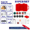 KIT DE 81 PIEZAS PARA DREMEL/ ROTO TOOL, CON MALETA PLASTICA. MARCA EMTOP