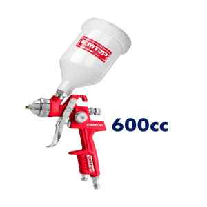 PISTOLA DE PINTAR DE GRAVEDAD, NEUMATICA, PRESION 2-3.5 BAR, BOQUILLA ESTANDAR 1.4 MM. MARCA EMTOP