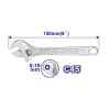 LLAVE AJUSTABLE / CANGREJO CROMADO DE 6 PULGADAS. MARCA EMTOP