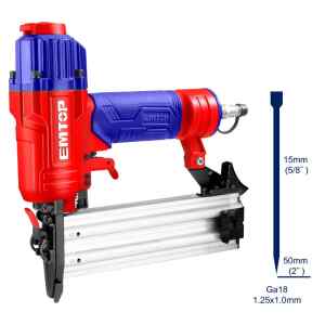 CLAVADORA NEUMATICA, 1/2 A 2 PULG, USA CLAVILLO CALIBRE 18, 60 A 100 PSI, DESDE 1.5 A 5 CENTIMETROS. MARCA EMTOP