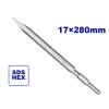 CINCEL DE PUNTA HEXAGONAL DE 17 X 280 MM, PARA MODELO EDBRH1301, ULDBRH1301. EMTOP