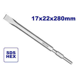 CINCEL PLANO HEXAGONAL DE 17 X 280 X 22 MM, PARA MODELOS EDBRH1301, ULDBRH1301. EMTOP