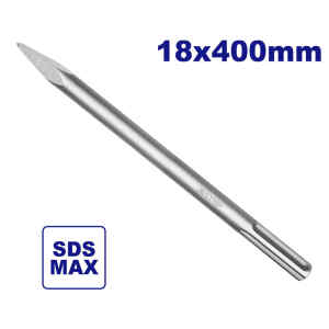 CINCEL DE PUNTA SDS MAX, 16 PULGADAS DE LARGO. EMTOP