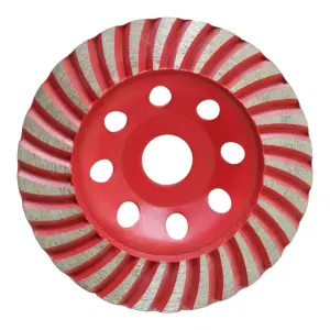 COPA DIAMANTADA, DIAMETRO 4-1/2 PULGADAS, EJE DE 1 PULGADA. MARCA EMTOP
