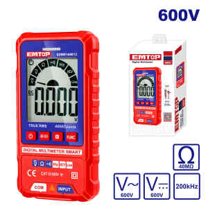 MULTIMETRO DIGITAL CON BARRA ANALOGICA, INDICADOR DE BATERIA BAJA Y APAGADO AUTOMATICO. EMTOP