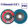 DISCO LAMINADO DE ZIRCONIO 4-1/2 X 7/8 PULGADA, GRANO 80. MARCA EMTOP