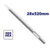 CINCEL DE PUNTA HEXAGONAL DE 28 X 520 MM, PARA ULDBRH2201. MARCA EMTOP