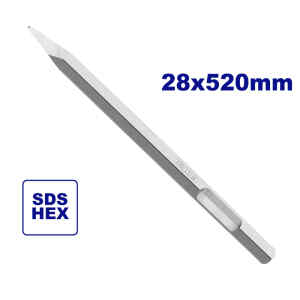 CINCEL DE PUNTA HEXAGONAL DE 28 X 520 MM, PARA ULDBRH2201. MARCA EMTOP