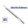 CINCEL PLANO HEXAGONAL DE 28 X 35 X 520 MM, PARA ULDBRH2201. EMTOP