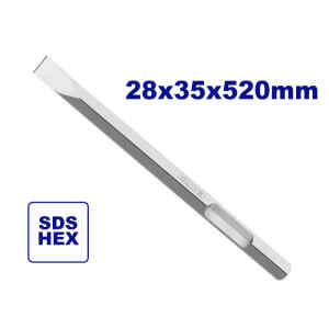 CINCEL PLANO HEXAGONAL DE 28 X 35 X 520 MM, PARA ULDBRH2201. EMTOP