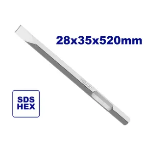 CINCEL PLANO HEXAGONAL DE 28 X 35 X 520 MM, PARA ULDBRH2201. EMTOP