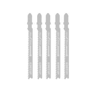 SET DE 5 HOJAS DE SIERRA CALADORA TIPO T, SEGUETA CORTE EN METAL 21 TPI X 3 PULGADAS DE LARGO. MARCA EMTOP