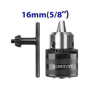 MANDRIL/PORTABROCAS DE 5/8, ROSCA DE 1/2 PULGADA INCLUYE LLAVE. EMTOP